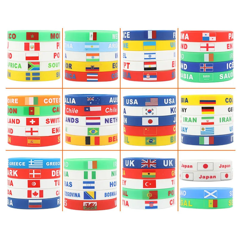 Pulseira de silicone com a do Brasil, 1 peças, nacional do Brasil, para a copa europeia