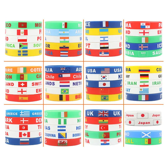 Pulseira de silicone com a do Brasil, 1 peças, nacional do Brasil, para a copa europeia