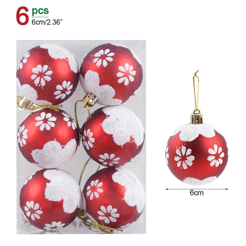 Caixas De Peças Enfeites De Árvore De Natal Bola De Doces Bola De Natal