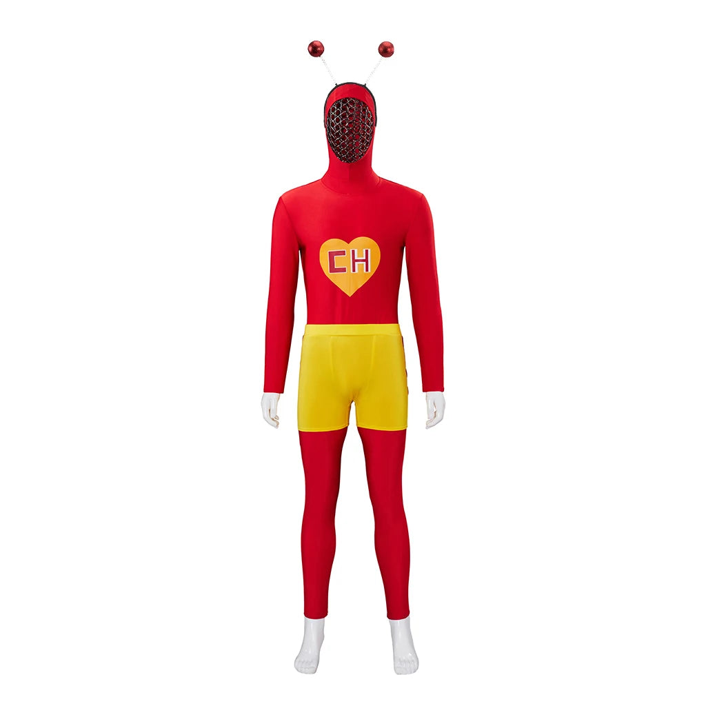 Adultos Chapolin Colorado Traje Camisa Vermelha Calção Shorts Roupa Cosplay Uniforme