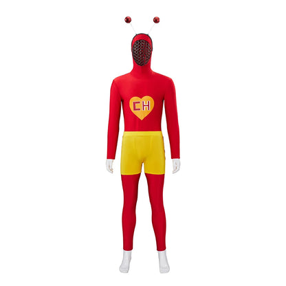 Adultos Chapolin Colorado Traje Camisa Vermelha Calção Shorts Roupa Cosplay Uniforme