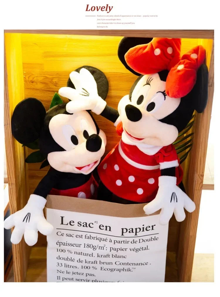 Mickey e Minnie Pelúcia Infantil Disney Mickey Mouse com Mecanismo de Luz