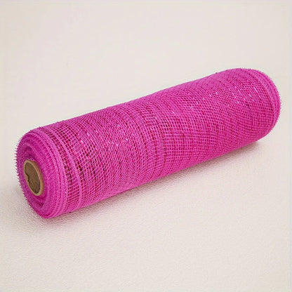 Decoração  malha 25,4 cm x 9 metros cada rolo, conjunto Robbin de malha metálica
