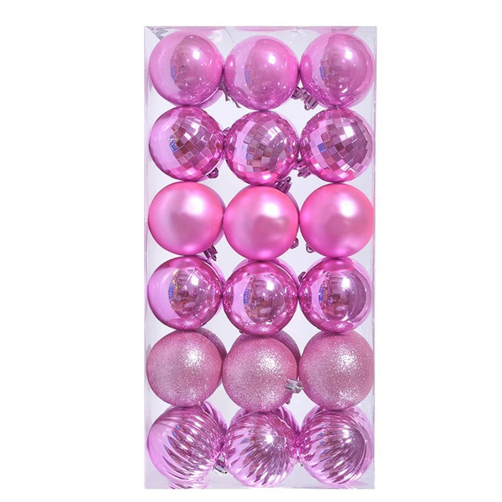 Bola de Natal 17.5cm*8.5cm*6cm Pacote 36 Enfeites Natal Decorações Bola Inquebráveis