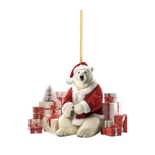 Carregar imagem no visualizador da galeria, Nature Vibe 12,6 polegadas Sisal urso polar mãe e bebê decorações de Natal
