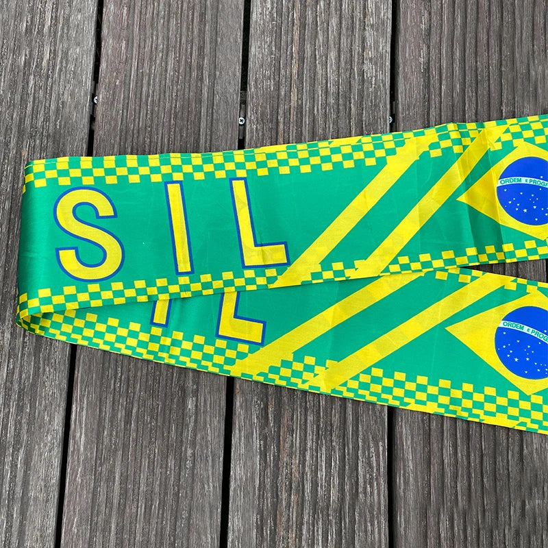 Cachecol esportivo de futebol para a euro malha de futebol de Portugal, 145*18 cm