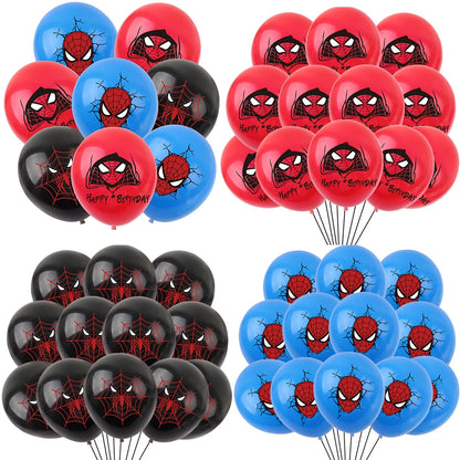 Spiderman 12 Polegada balões de látex ar globos meninos decorações