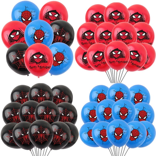 Spiderman 12 Polegada balões de látex ar globos meninos decorações