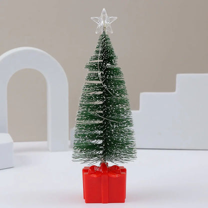 Árvore de Natal Pequena com Luz Multicolorida Conjunto de 3 Luzes LED Coloridas Natal