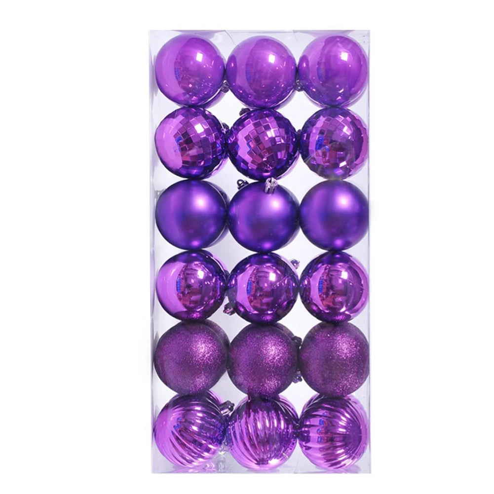Bola de Natal 17.5cm*8.5cm*6cm Pacote 36 Enfeites Natal Decorações Bola Inquebráveis