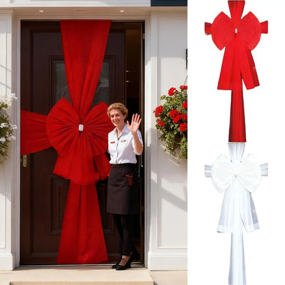 Laços grandes de banco de casamento com caudas longas 60x80cm, decorações corredor
