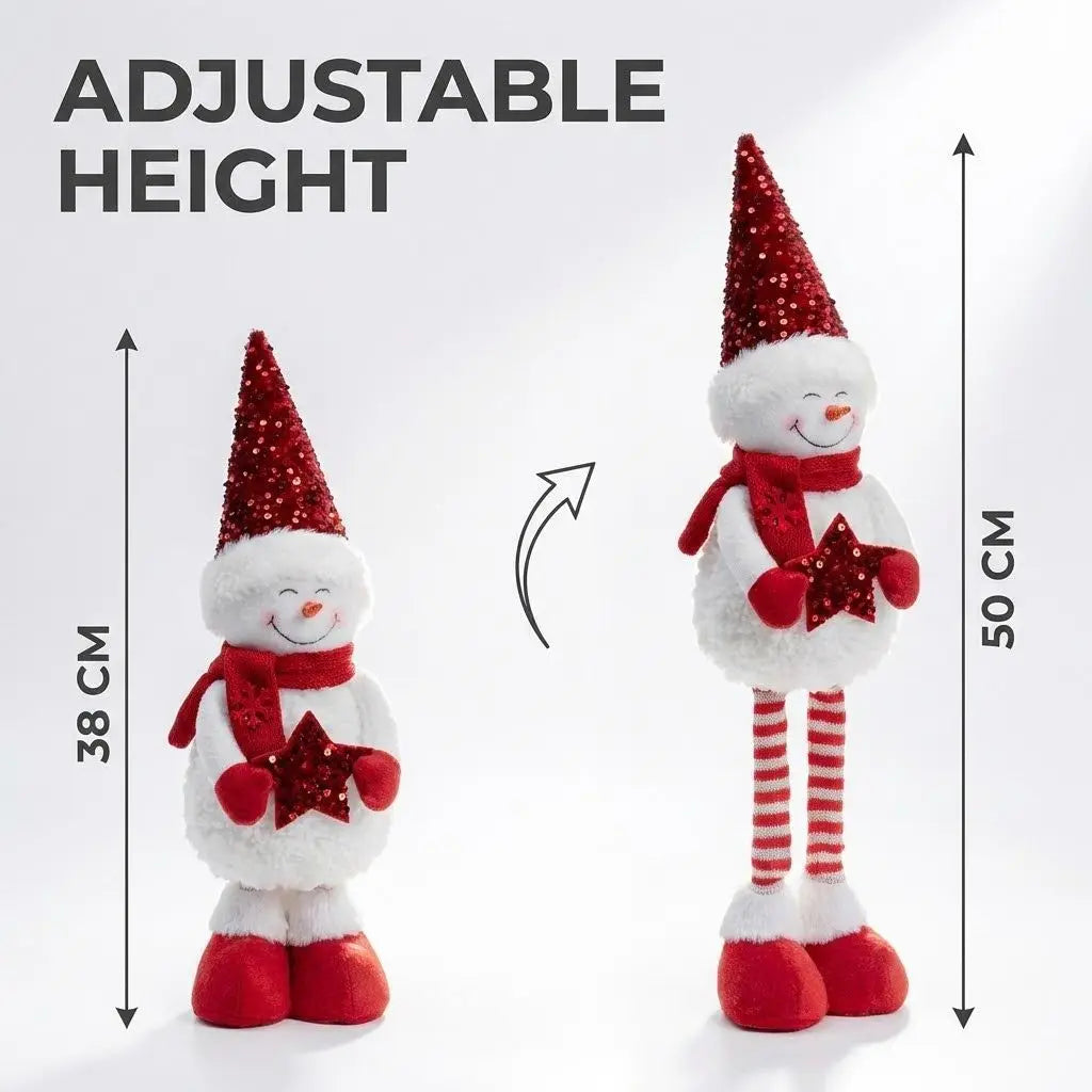 Boneco de Natal Genérica Estatueta Decoração de Natal Retrátil Novidade Esticável