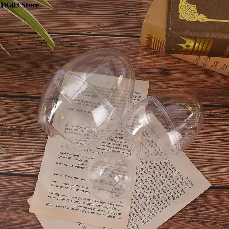 Ovos Páscoa Coelho 10 peças de bola de ovo plástico preenchível transparente pintura ovo