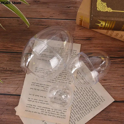 Ovos Páscoa Coelho 10 peças de bola de ovo plástico preenchível transparente pintura ovo