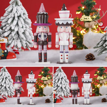 Soldado quebra-nozes de madeira natal quebra-nozes ornamento fantoche artesanato