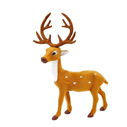 Decoração genéricas de rena de natal, estatueta de alce, lembrancinhas, escultura animal