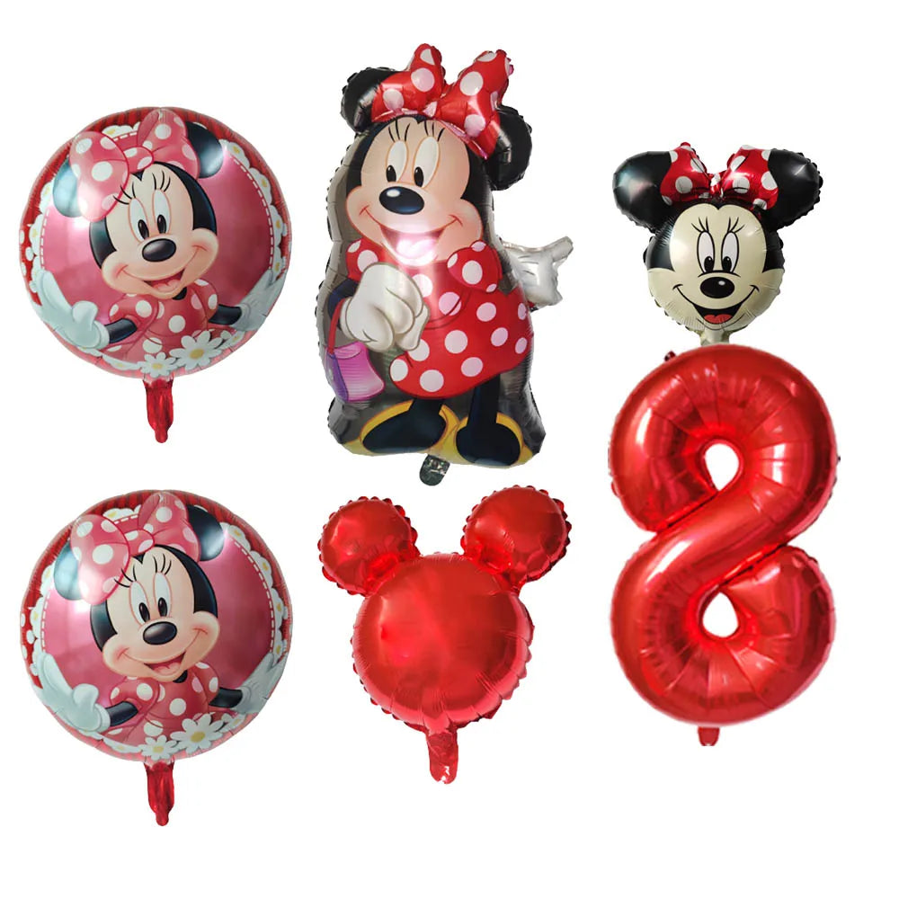 Disney Minnie Mouse Balão de alumínio redondo - (45,7 cm) 1 peça - decoração