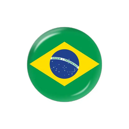 Cabochão de vidro fotográfico plano e redondo Copa do Mundo
