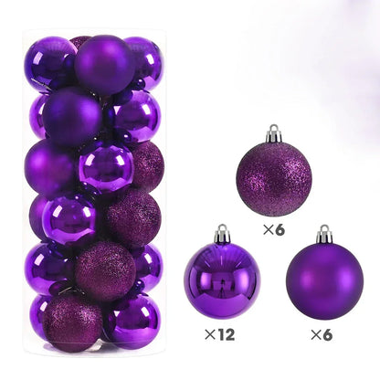 Bola de Natal Glitter Nosso Primeiro Enfeite de Natal bolas de Natal Roxas Decorações Natal
