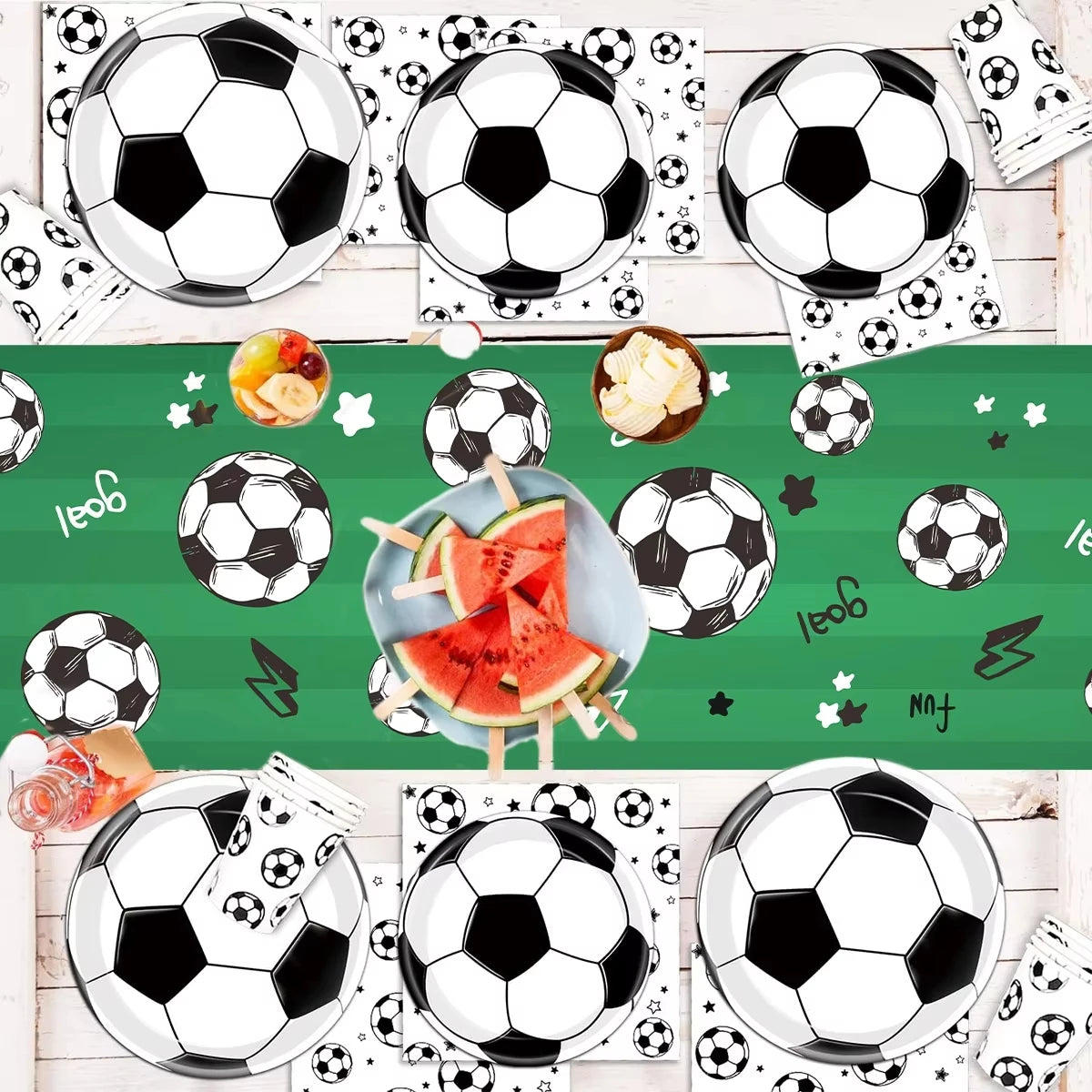 Toalha De Mesa Copa Mundo Futebol, Esportiva Para Chá Bebê, Tema Menino, Decoração