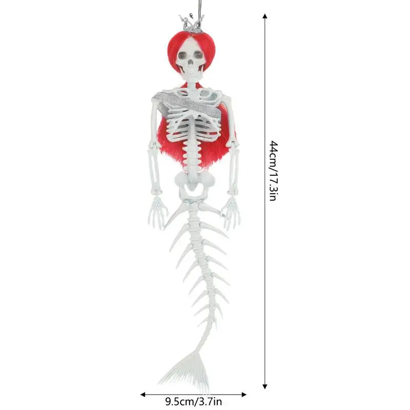 Sereia Esqueleto em Tamanho Real e Decorações Ao Ar Livre de Halloween