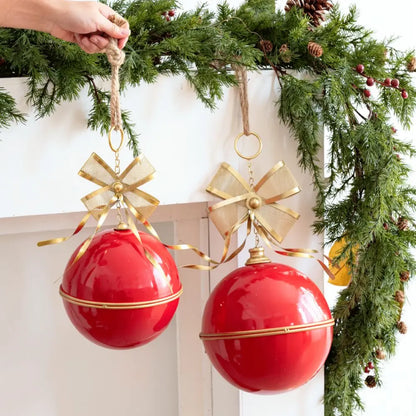 Sino de Ferro Forjado para Árvore de Natal Estilo Rústico