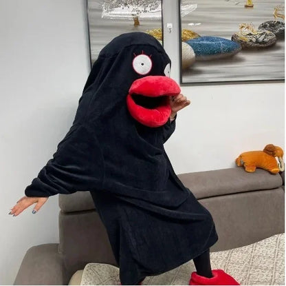 Fantasia Adulto Pintinho Pijama para Adulto - Traje Cosplay de Pelúcia Pato Flanela Traje