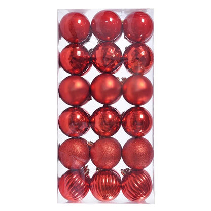 Bola de Natal 17.5cm*8.5cm*6cm Pacote 36 Enfeites Natal Decorações Bola Inquebráveis