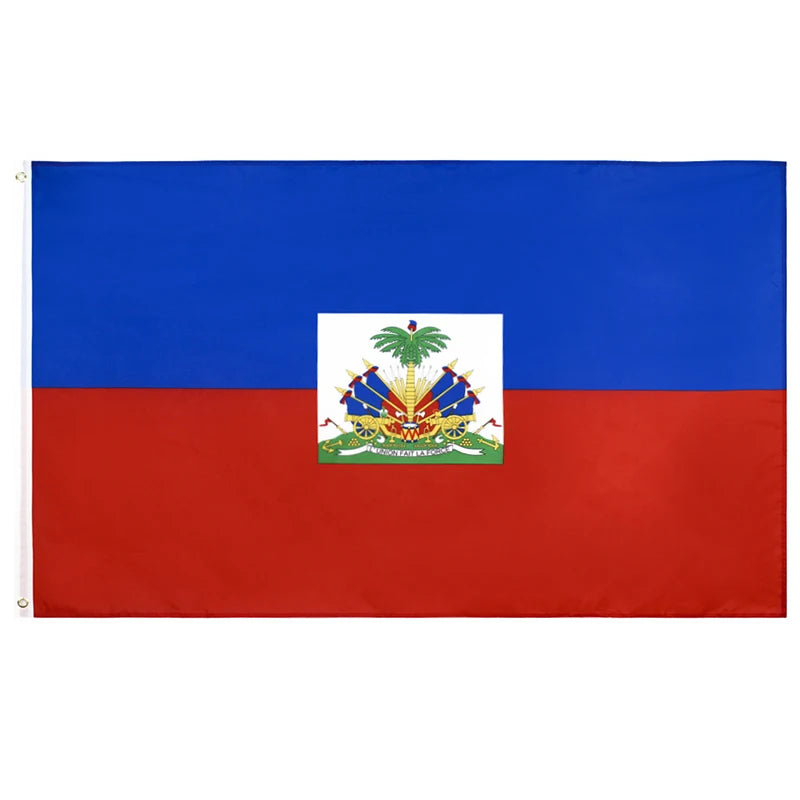 Bandeira do Haiti 1,2 x 1,8 m Bandeira nacional Copa do Mundo haitiana para celebrações