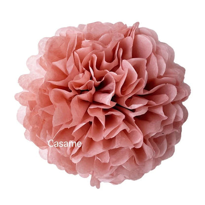 Flor Gigante De Papel Kit Com 1 Flores De 30cm Azul E Rosa