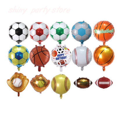 Decorações de Copa do Mundo de balões de futebol, número de balão verde, balão futebol