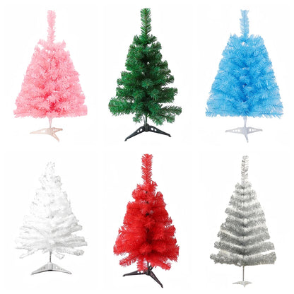 Mini Árvore de Natal Cinza/Branco 45cm/60cm (Entre 35 e 70 Galhos) Pinheiro Artificial