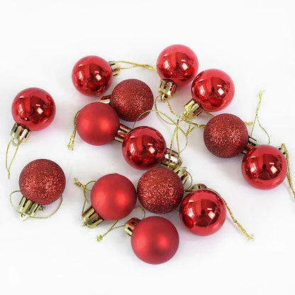 Bola de natal glitter Conjunto de 24 peças de decorações de Natal com bolas Natal  bolas