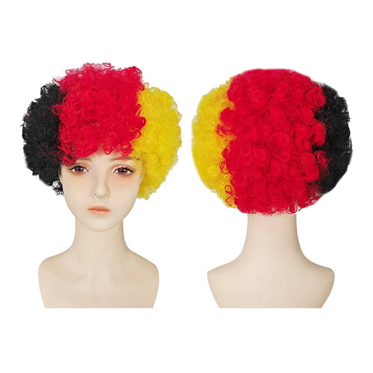 Peruca Copa do Mundo Bandeira da Brasil de - Acessórios para Festa à Fantasia Alemanha