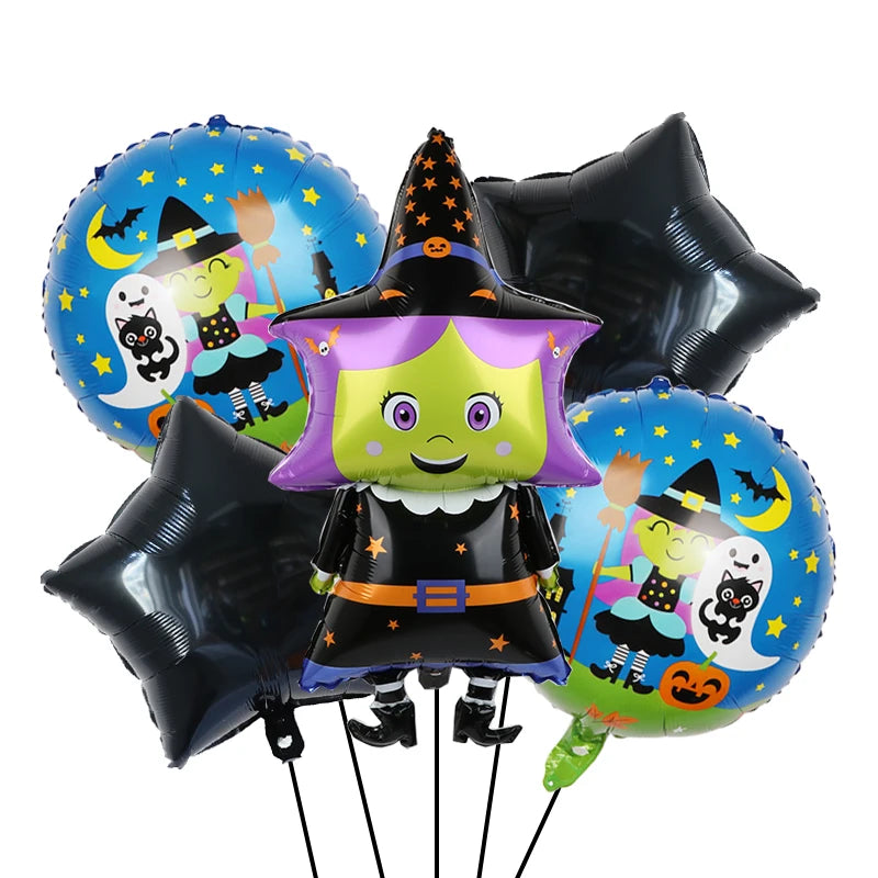 Decoração de balões de Halloween | Decoração de balão de aranha de abóbora Halloween