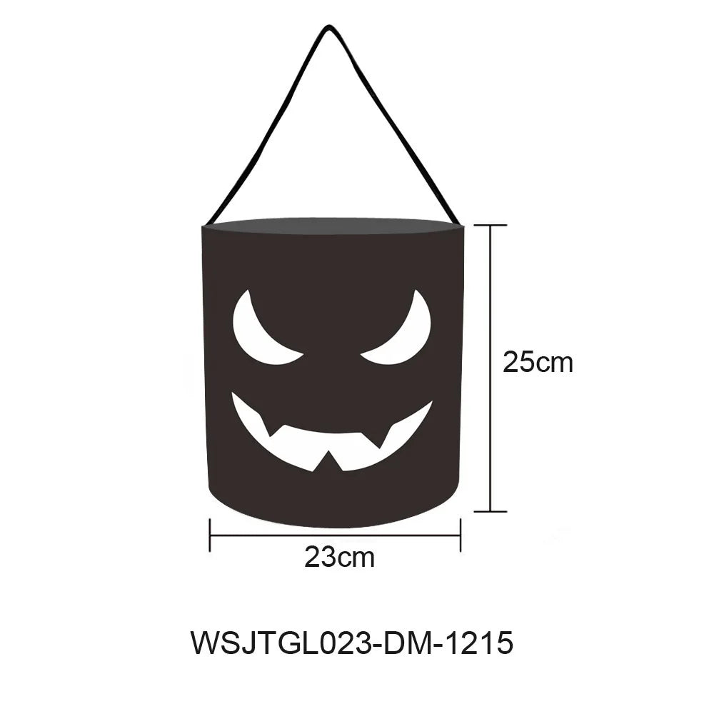 Cesta Dobrável Halloween 1 peças de luz de LED, sacos de doces ou travessuras Halloween