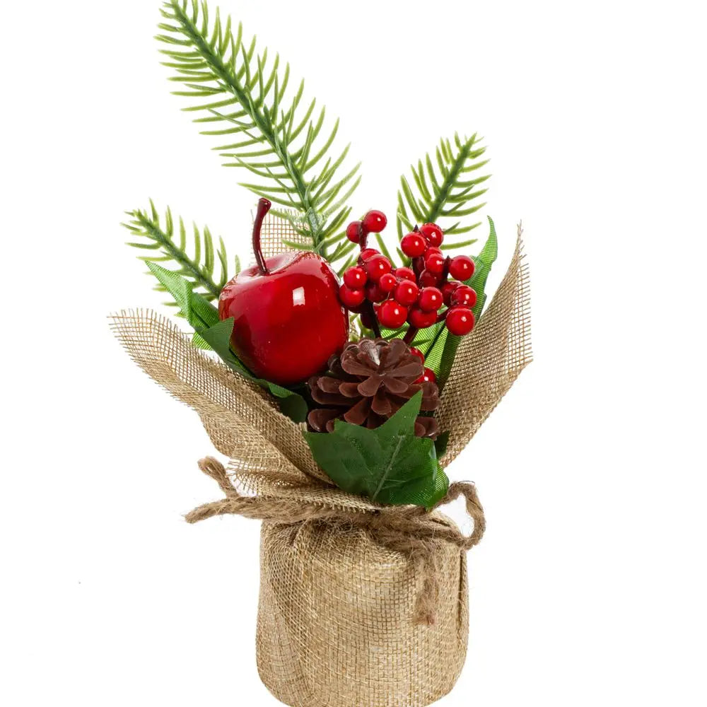 Vasos Árvores de Natal 1/3 Peças 23cm de Altura Pequenos Vasos de Árvores de Natal
