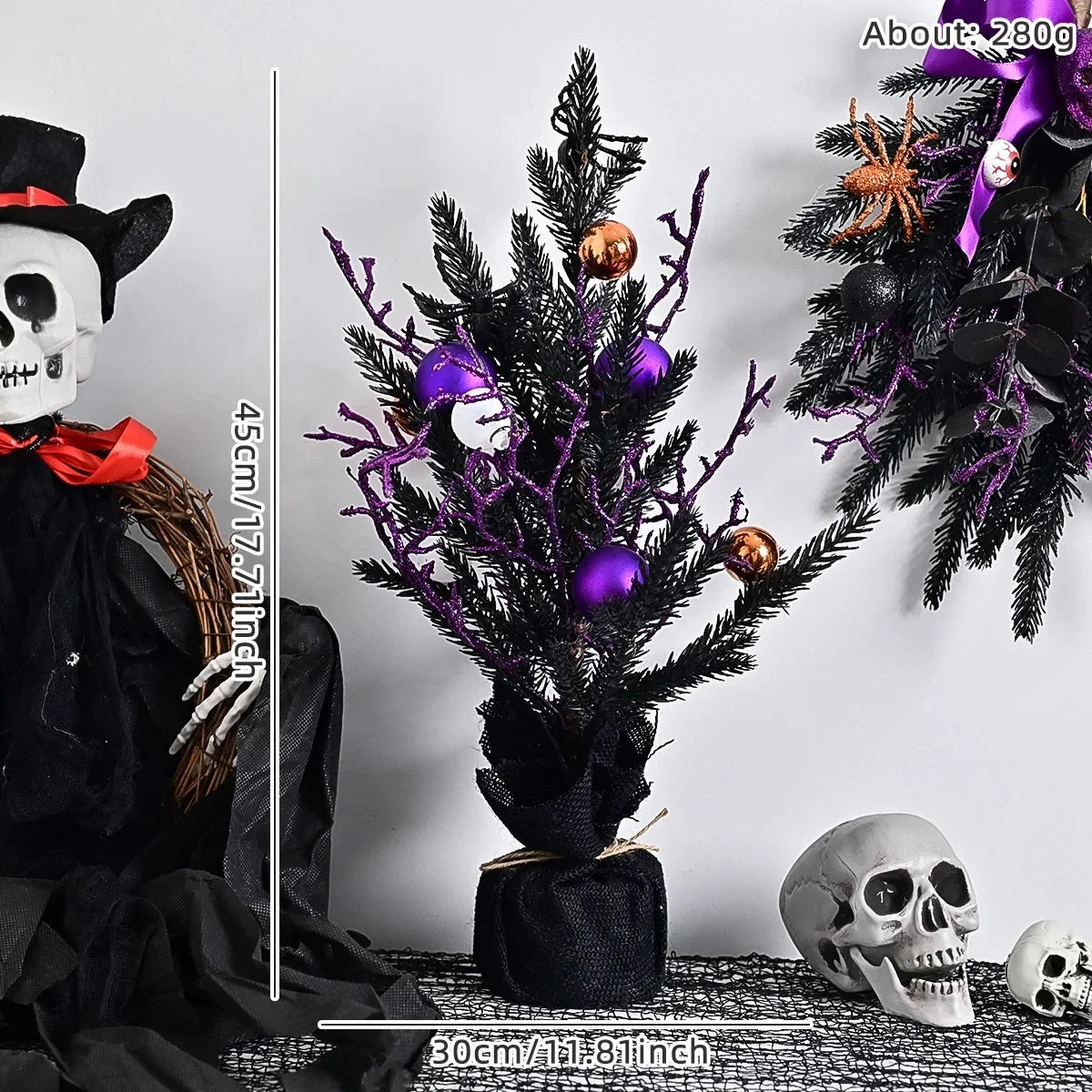 Guirlanda de Halloween com Videiras Roxas, Guirlanda de Halloween com Videiras Roxas