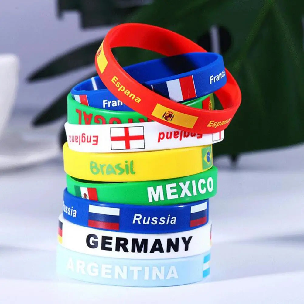 1 peças fãs copo de pulso braçadeiras suprimentos portas favores pulseiras de futebol