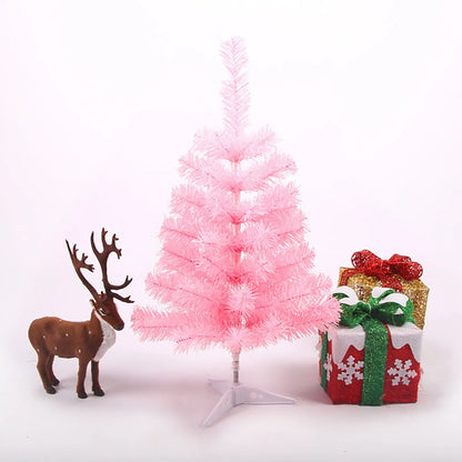 Árvore de Natal Rosa Mini Árvore de Natal de 1,6 m, Pontas de Ramo de PVC, Rosa Cerejeira
