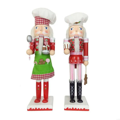 Quebra-nozes Brinquedo De Noz Estatueta De Soldado De Nogueira Chef Noz Centro 38cm