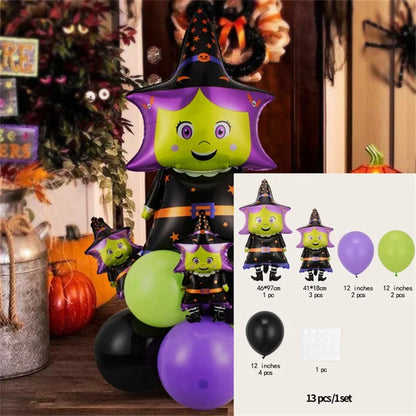 Kit Balões Halloween decoração de festa de Halloween com balões - 12 peças de balões