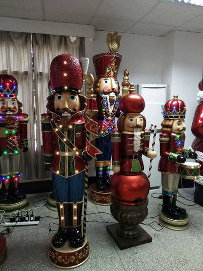 Decoração Diodo Emissor de Luz Papai Noel Grande