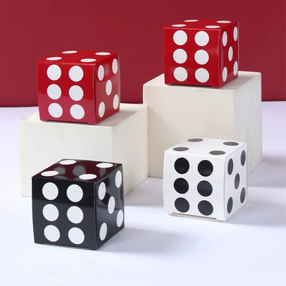 Caixas de presente com 12 peças de dados de 8 x 8 x 8 polegadas, decorações para festas