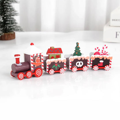 Trenzinho de Natal de Madeira Enfeite Decorativo de Mesa Mdf 25cm