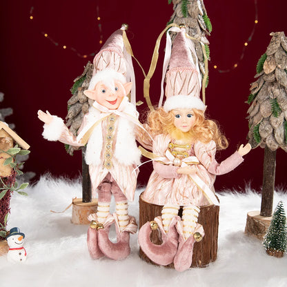 Bonecos de Elfo de Natal, 45cm Macios e Adoráveis enfeites Árvore de Natal Elfos Árvore Natal