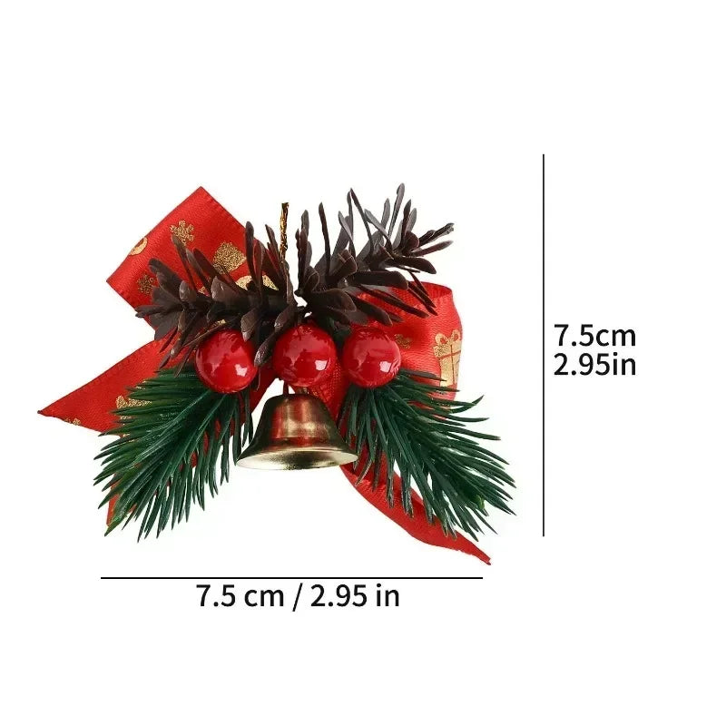 Laços Xadrez 1/5/10/20/30 Peças de Serapilheira de Natal com Sino Laços de Fita Xadrez