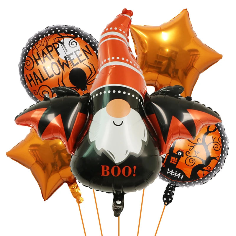 Decoração de balões de Halloween | Decoração de balão de aranha de abóbora Halloween