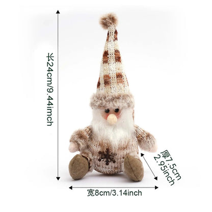 Kit boneco Papai Noel Boneco de Neve Rena Natal Boneco de Natal em pé - boneca retrátil