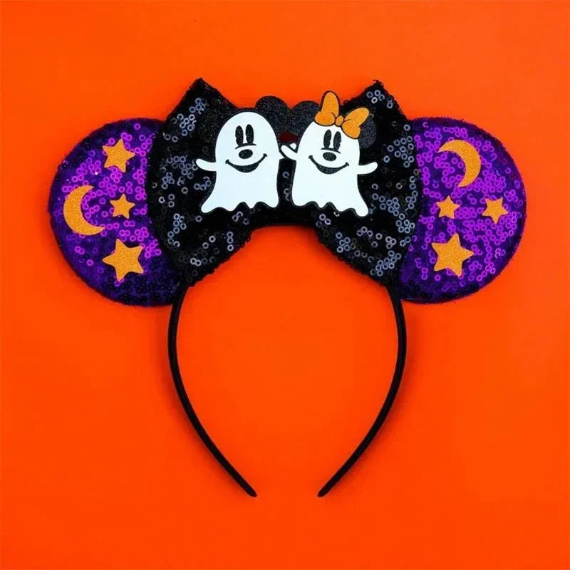 Tiaras Acessórios Disney Conjunto de 1 tiaras com orelhas rato para o Halloween, lantejoulas